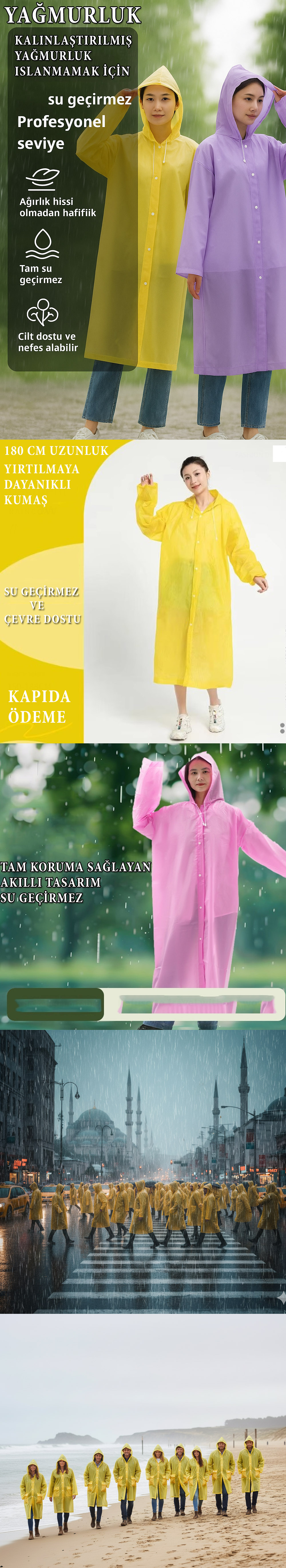 Su Geçirmez Yağmurluk